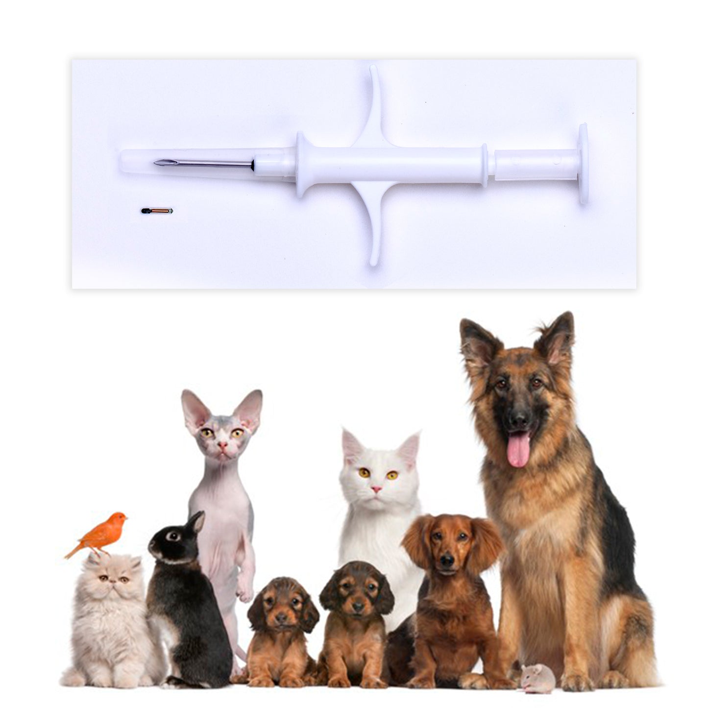 1.25mm 7mm Pet Microchip ISO Standard FDX-B