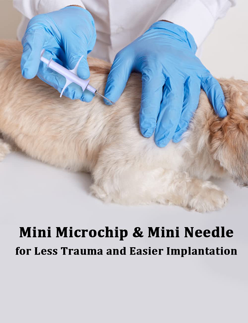 1.25mm7mm Pet Microchip Implant Kit with Smart QR Code ID Tag