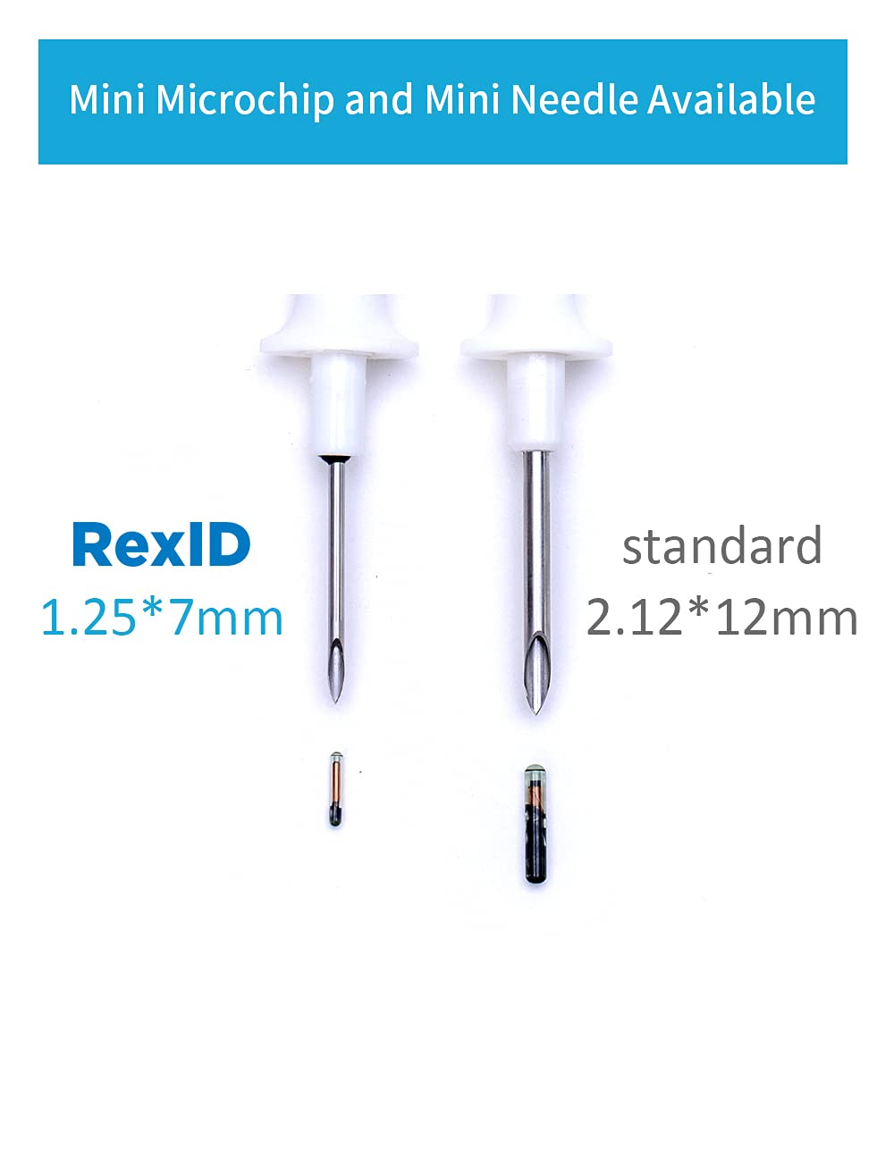 1.25mm7mm Pet Microchip Implant Kit with Smart QR Code ID Tag – RexID ...